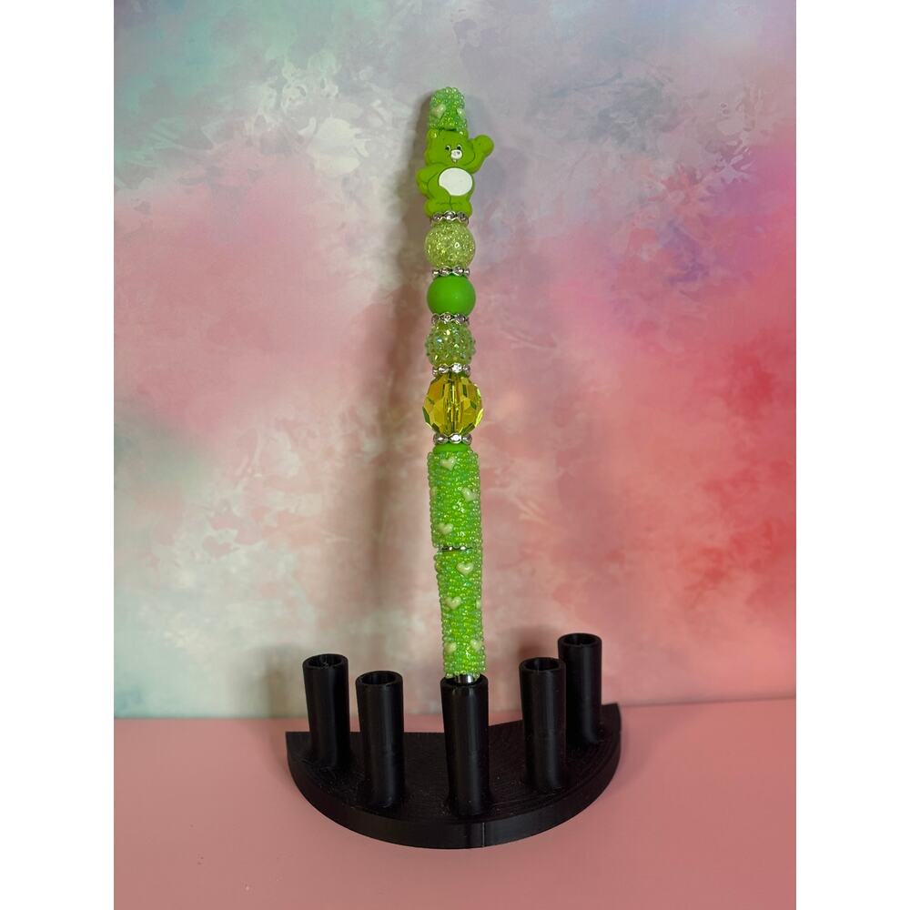 131-16  Inspired Handcrafted Extended Length Beaded Pen w/ Refill Ink